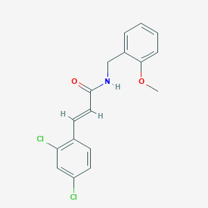 molecular formula C17H15Cl2NO2 B5850115 3-(2,4-dichlorophenyl)-N-(2-methoxybenzyl)acrylamide 