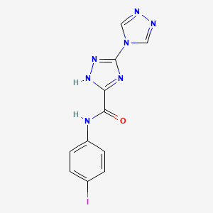molecular formula C11H8IN7O B5850117 N-(4-iodophenyl)-2H-3,4'-bi-1,2,4-triazole-5-carboxamide 