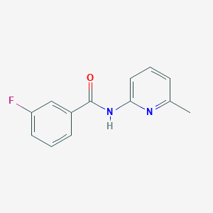 molecular formula C13H11FN2O B5850159 3-fluoro-N-(6-methyl-2-pyridinyl)benzamide 