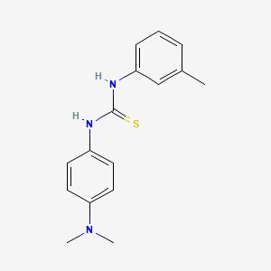 molecular formula C16H19N3S B5850163 N-[4-(dimethylamino)phenyl]-N'-(3-methylphenyl)thiourea 