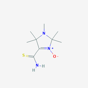molecular formula C9H17N3OS B5850177 1,2,2,5,5-pentamethyl-2,5-dihydro-1H-imidazole-4-carbothioamide 3-oxide 