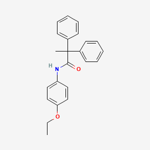 molecular formula C23H23NO2 B5850217 N-(4-ethoxyphenyl)-2,2-diphenylpropanamide 