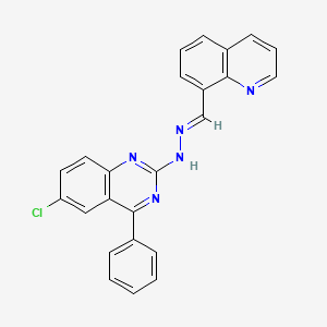 molecular formula C24H16ClN5 B5850219 8-quinolinecarbaldehyde (6-chloro-4-phenyl-2-quinazolinyl)hydrazone 