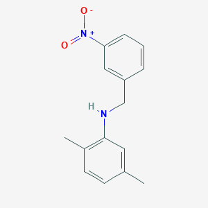 molecular formula C15H16N2O2 B5850225 (2,5-dimethylphenyl)(3-nitrobenzyl)amine 