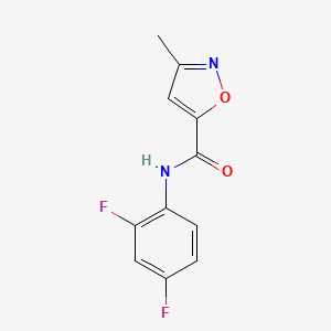 molecular formula C11H8F2N2O2 B5850251 N-(2,4-difluorophenyl)-3-methyl-5-isoxazolecarboxamide 