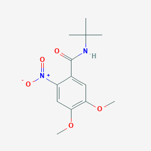 molecular formula C13H18N2O5 B5850258 N-(tert-butyl)-4,5-dimethoxy-2-nitrobenzamide 