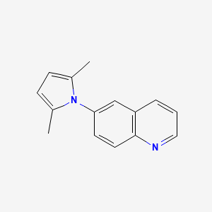 molecular formula C15H14N2 B5850269 6-(2,5-dimethyl-1H-pyrrol-1-yl)quinoline 