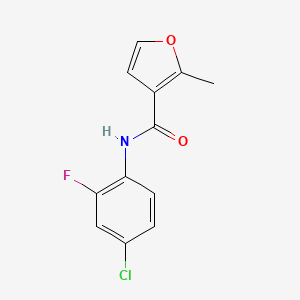 molecular formula C12H9ClFNO2 B5850319 N-(4-chloro-2-fluorophenyl)-2-methyl-3-furamide 