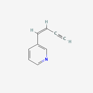 molecular formula C9H7N B585036 3-[(Z)-1-Butene-3-ynyl]pyridine CAS No. 143799-42-2