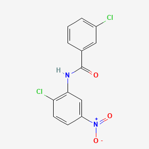 molecular formula C13H8Cl2N2O3 B5850378 3-chloro-N-(2-chloro-5-nitrophenyl)benzamide 