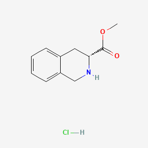 molecular formula C11H14ClNO2 B585038 (R)-methyl 1,2,3,4-tetrahydroisoquinoline-3-carboxylate hydrochloride CAS No. 146074-43-3