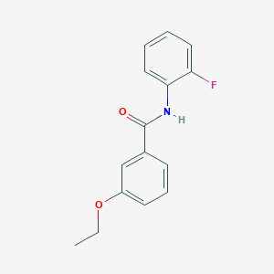 molecular formula C15H14FNO2 B5850414 3-ethoxy-N-(2-fluorophenyl)benzamide 