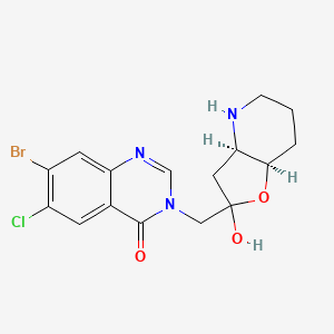 molecular formula C16H17BrClN3O3 B585042 cis-Halofuginone CAS No. 1273594-72-1