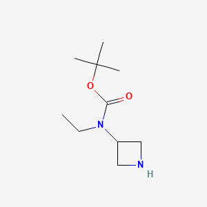molecular formula C10H20N2O2 B585043 叔丁基氮杂环丁-3-基(乙基)氨基甲酸酯 CAS No. 929716-69-8