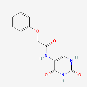 molecular formula C12H11N3O4 B5850436 N-(2,4-dioxo-1,2,3,4-tetrahydro-5-pyrimidinyl)-2-phenoxyacetamide 