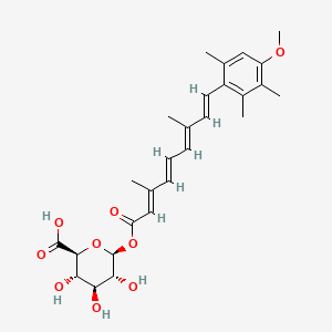 molecular formula C27H34O9 B585044 异阿维酸葡萄糖醛酸酯 CAS No. 99792-36-6