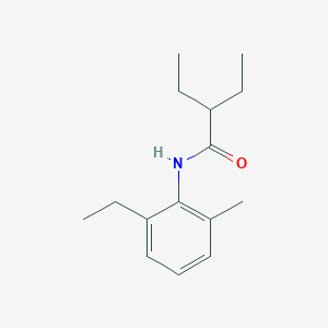 molecular formula C15H23NO B5850461 2-ethyl-N-(2-ethyl-6-methylphenyl)butanamide 