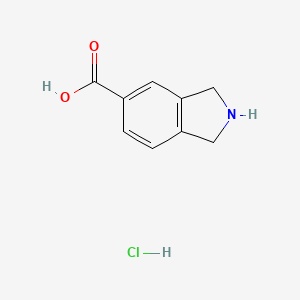 molecular formula C9H10ClNO2 B585049 Isoindoline-5-carboxylic acid hydrochloride CAS No. 149353-72-0