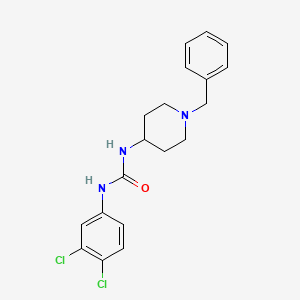 molecular formula C19H21Cl2N3O B5850496 N-(1-benzyl-4-piperidinyl)-N'-(3,4-dichlorophenyl)urea 