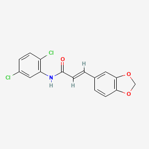 molecular formula C16H11Cl2NO3 B5850506 3-(1,3-benzodioxol-5-yl)-N-(2,5-dichlorophenyl)acrylamide 