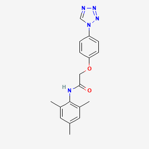 molecular formula C18H19N5O2 B5850529 N-mesityl-2-[4-(1H-tetrazol-1-yl)phenoxy]acetamide 