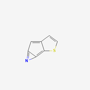 molecular formula C7H3NS B585055 Thieno[2',3':3,4]cyclopenta[1,2-b]azirene CAS No. 153382-82-2