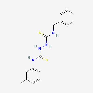 molecular formula C16H18N4S2 B5850576 N-benzyl-N'-(3-methylphenyl)-1,2-hydrazinedicarbothioamide 