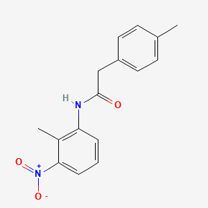 molecular formula C16H16N2O3 B5850583 N-(2-methyl-3-nitrophenyl)-2-(4-methylphenyl)acetamide 