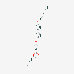 molecular formula C36H46O5 B058506 (R)-4-[(1-甲基庚氧基)羰基]苯基 4'-辛氧基-4-联苯羧酸酯 CAS No. 123286-51-1