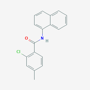 molecular formula C18H14ClNO B5850631 2-chloro-4-methyl-N-1-naphthylbenzamide 