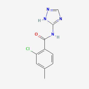 molecular formula C10H9ClN4O B5850656 2-chloro-4-methyl-N-4H-1,2,4-triazol-3-ylbenzamide 