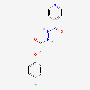 N'-[2-(4-chlorophenoxy)acetyl]isonicotinohydrazide