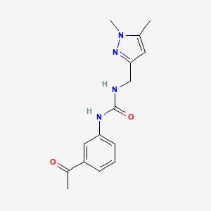 molecular formula C15H18N4O2 B5850673 N-(3-acetylphenyl)-N'-[(1,5-dimethyl-1H-pyrazol-3-yl)methyl]urea 
