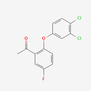 1-(2-(3,4-Dichlorophenoxy)-5-fluorophenyl)ethanone