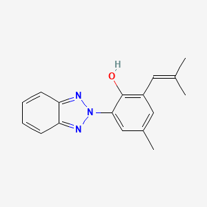2-(Benzotriazol-2-yl)-4-methyl-6-(2-methylprop-1-enyl)phenol