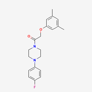 molecular formula C20H23FN2O2 B5850722 1-[(3,5-dimethylphenoxy)acetyl]-4-(4-fluorophenyl)piperazine 