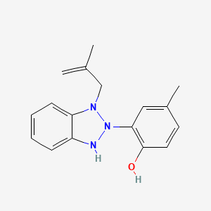 molecular formula C17H19N3O B585074 4-甲基-2-(1-(2-甲基烯丙基)-1H-苯并[d][1,2,3]三唑-2(3H)-基)苯酚 CAS No. 98809-58-6