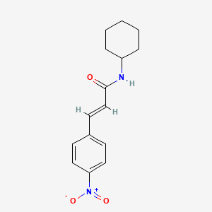 molecular formula C15H18N2O3 B5850740 N-cyclohexyl-3-(4-nitrophenyl)acrylamide 