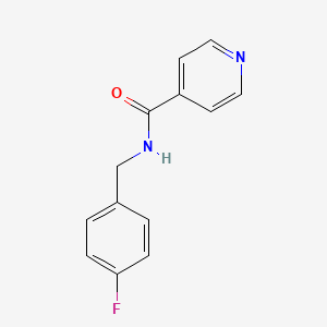 molecular formula C13H11FN2O B5850753 N-(4-fluorobenzyl)isonicotinamide 