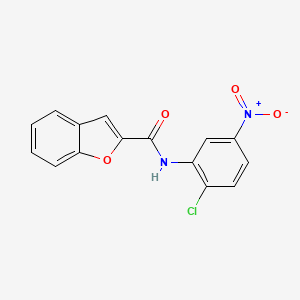 molecular formula C15H9ClN2O4 B5850788 N-(2-chloro-5-nitrophenyl)-1-benzofuran-2-carboxamide 