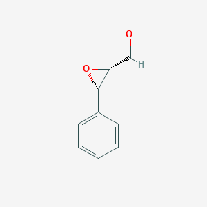 molecular formula C9H8O2 B058508 (2S,3S)-2-formyl-3-phenyloxirane CAS No. 121651-02-3