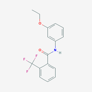 molecular formula C16H14F3NO2 B5850816 N-(3-ethoxyphenyl)-2-(trifluoromethyl)benzamide CAS No. 68658-77-5