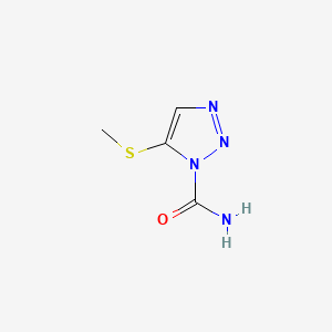 molecular formula C4H6N4OS B585082 5-(methylthio)-1H-1,2,3-triazole-1-carboxamide CAS No. 149519-05-1