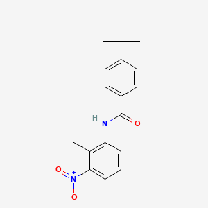 molecular formula C18H20N2O3 B5850822 4-tert-butyl-N-(2-methyl-3-nitrophenyl)benzamide 
