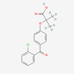 molecular formula C17H15ClO4 B585085 2-氯非诺贝酸-d6 CAS No. 1346603-06-2
