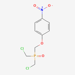 molecular formula C9H10Cl2NO4P B5850864 bis(chloromethyl)[(4-nitrophenoxy)methyl]phosphine oxide 