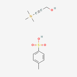 B585088 4-Methylbenzenesulfonic acid;3-trimethylsilylprop-2-yn-1-ol CAS No. 71321-16-9