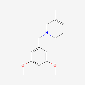 molecular formula C15H23NO2 B5850897 (3,5-dimethoxybenzyl)ethyl(2-methyl-2-propen-1-yl)amine 