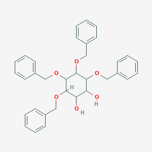 molecular formula C34H36O6 B058509 3,4,5,6-Tetrakis(benzyloxy)-1,2-cyclohexanediol CAS No. 115116-22-8