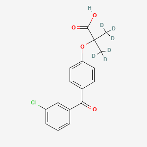 molecular formula C17H15ClO4 B585090 3-氯苯甲酸纤维酸-d6 CAS No. 1346603-07-3